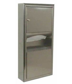 Surface mounted Paper Towel Dispenser/Waste Receptacle