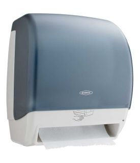 photo de Translucent Plastic Automatic Roll Paper Towel Dispenser