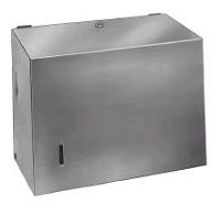 photo de Surface Mounted Satin Finish Stainless Steel Paper Towel Dispenser
