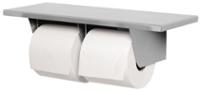 Double-Toilet Tissue Dispenser with Shelf