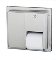 Partition-Mounted Toilet Tissue Dispenser Stacked