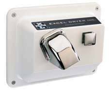 photo Push Button Recessed Hand Dryer