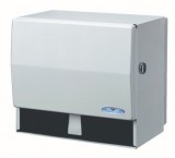 photo de Distributeur à papier essuie-mains JUMBO en époxy blanc en surface