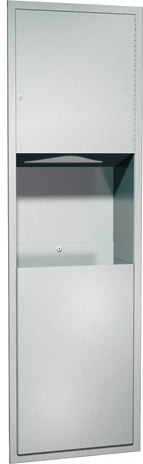 photo Paper Towel Dispenser and Waste Receptacle