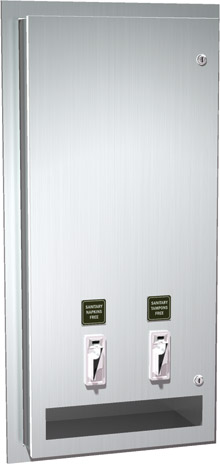 Surface mounted Sanitary Napkin/Tampon Dispenser