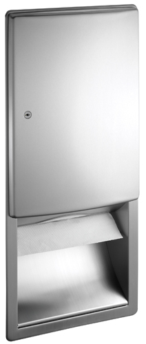 photo de Recessed Stainless Steel Paper towel dispenser