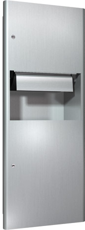 Recessed and Automatic Paper Towel Dispenser/Waste Receptacle